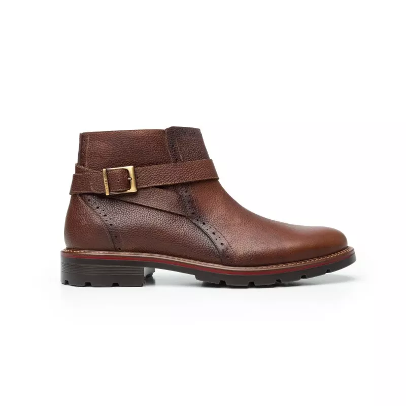 Botín Casual Quirelli 100% De Piel Para Hombre - Estilo 88608 Tan
