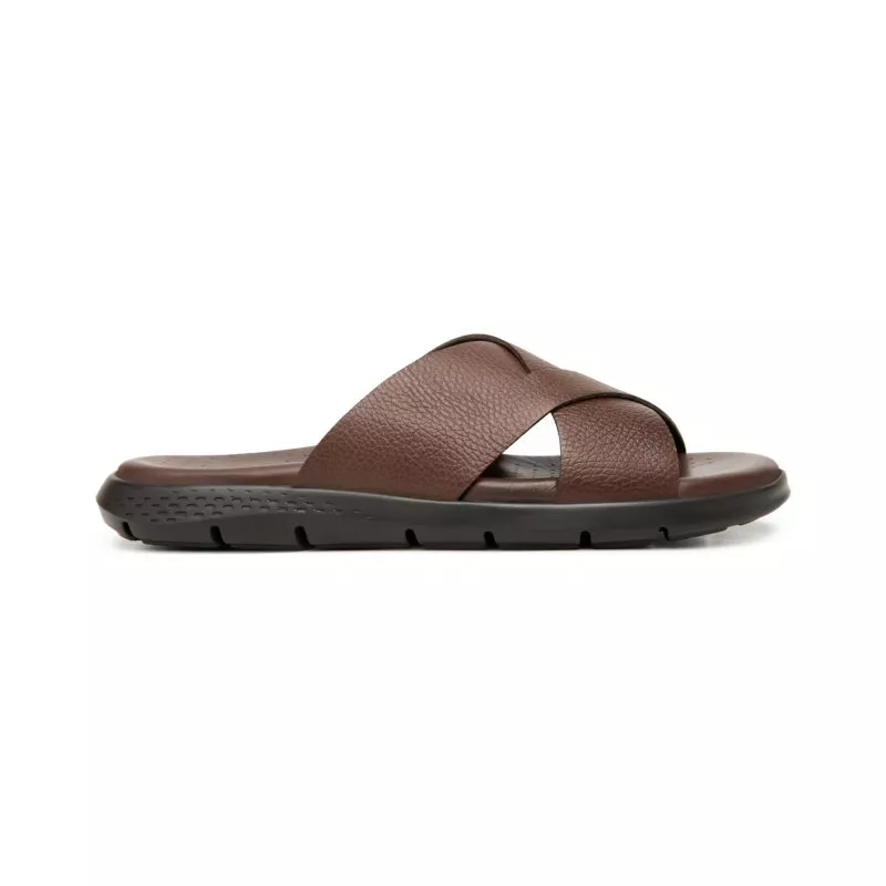 Sandalia Tiras Cruzadas Flexi para Hombre con Recovery Form Estilo 400020 Nogal